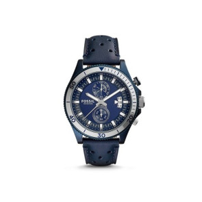 Watch strap Fossil CH3012 Leather Blue 22mm